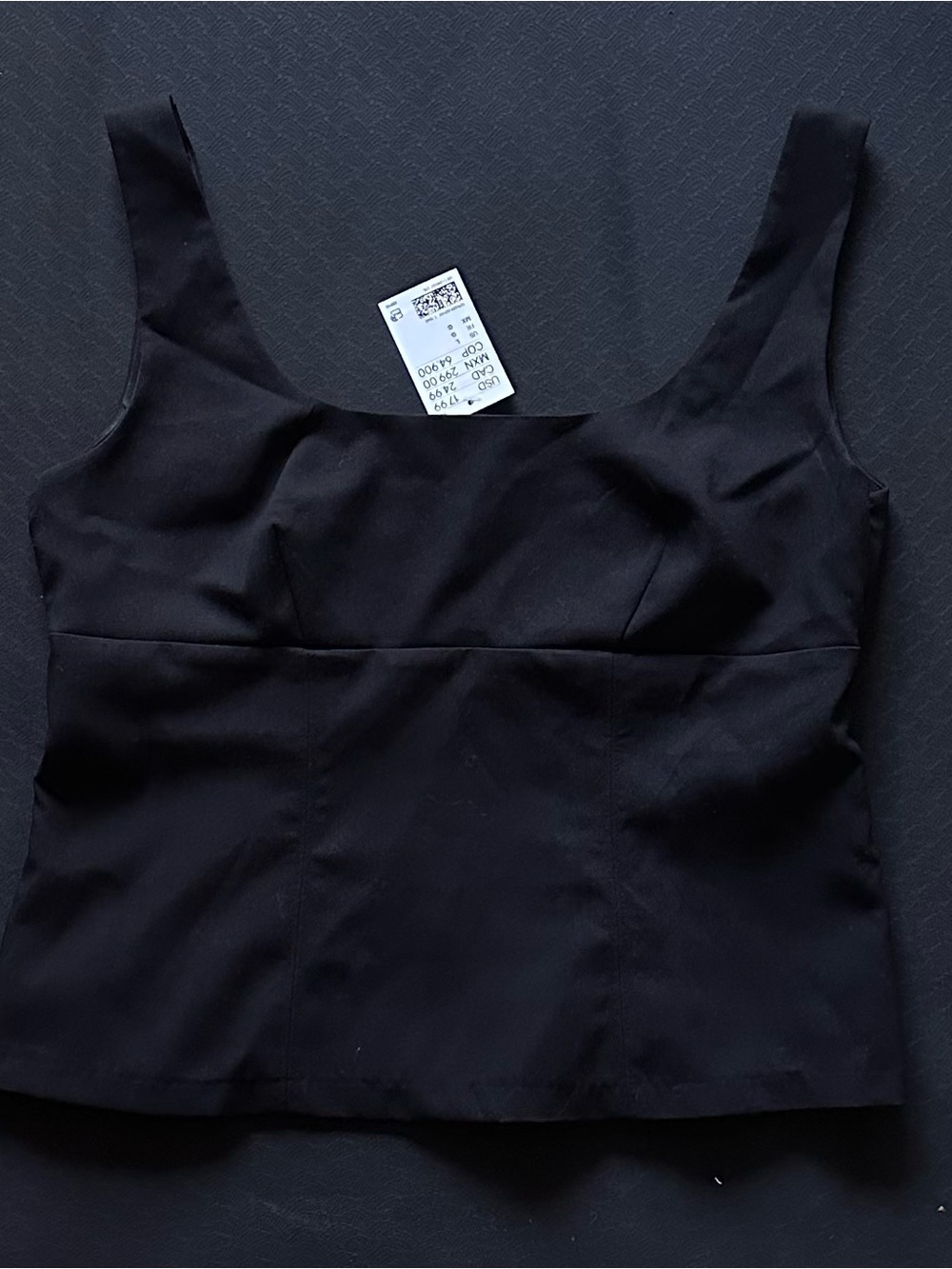 H&M Divided Black Pinafore Top